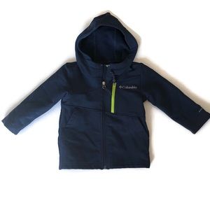 Columbia navy blue Omni-shield hooded jacket